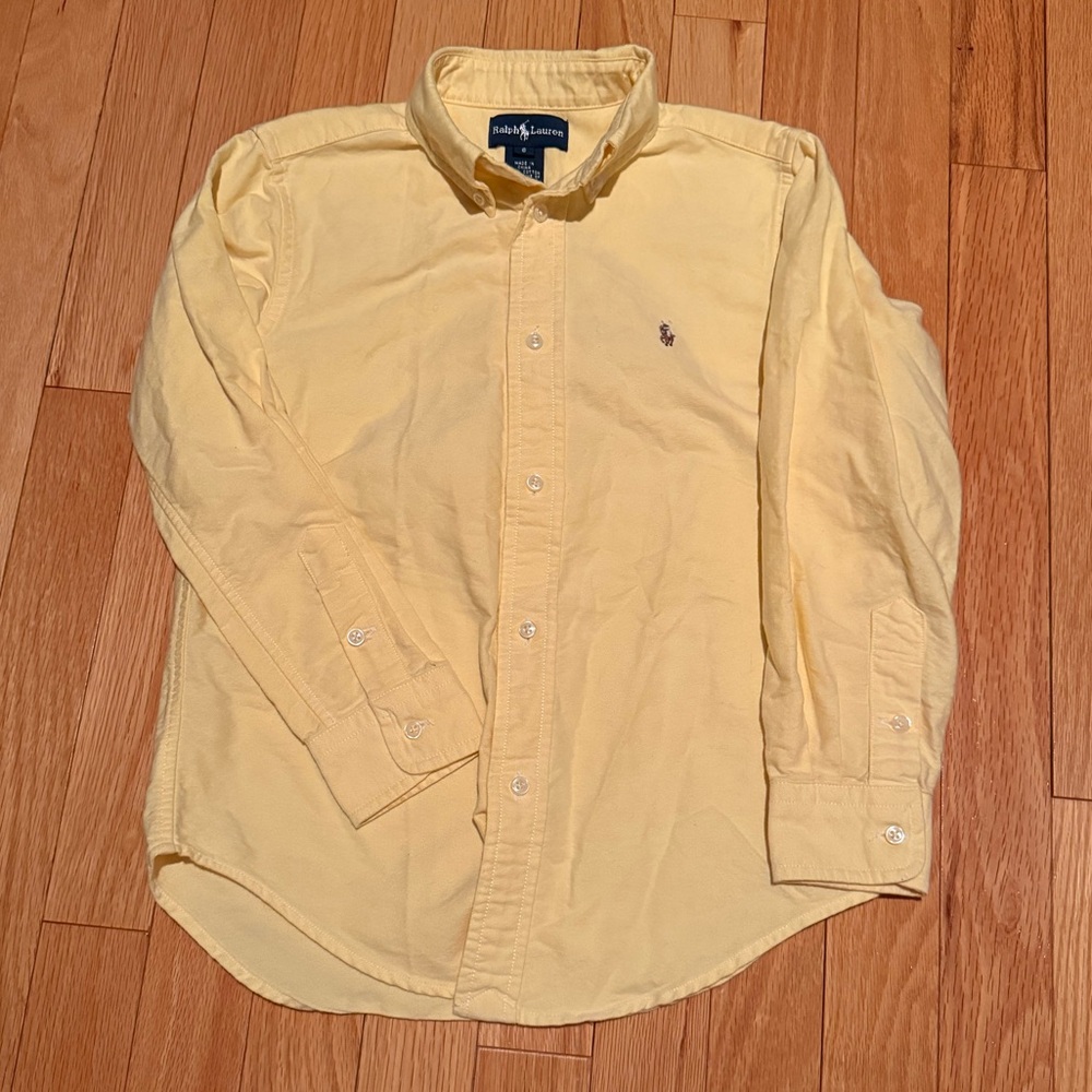 Polo Ralph Lauren Kid’s Light Yellow Button-Down Shirt